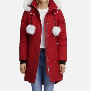 Moose Knuckles Ladies Stirling Parka Red size XS Great condition